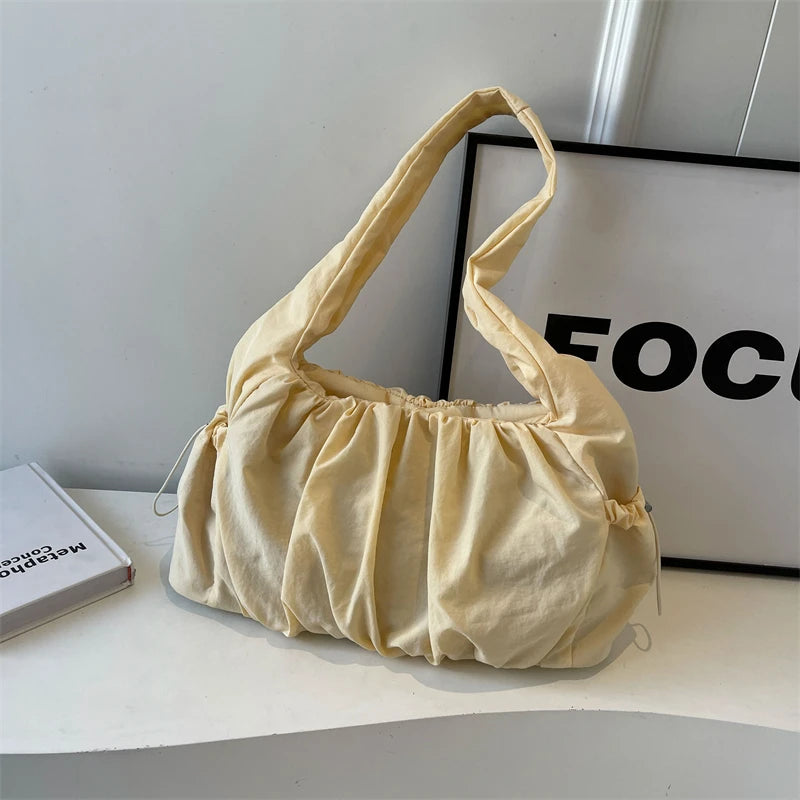 sac en nylon beige
