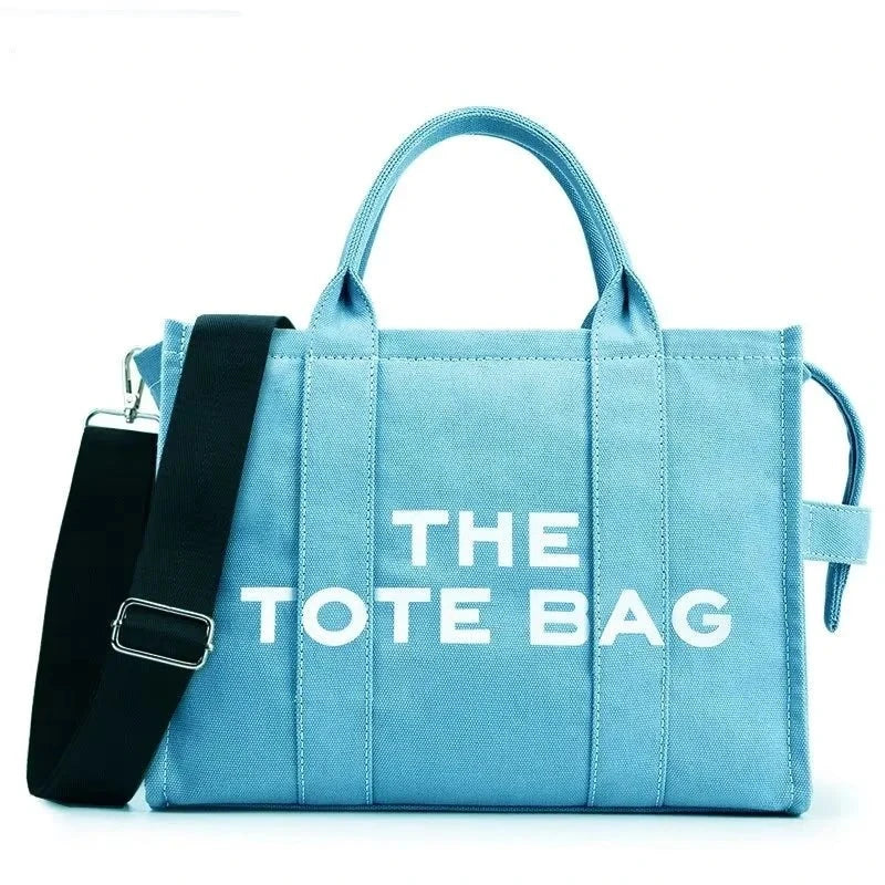 tote bag luxe bleu clair