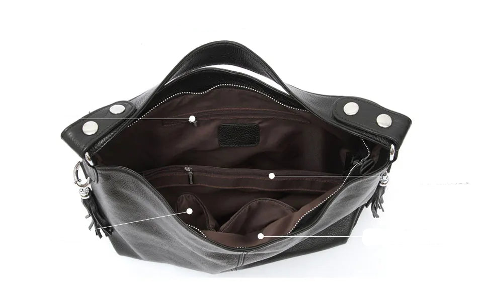 intérieur du grand sac a bandouliere