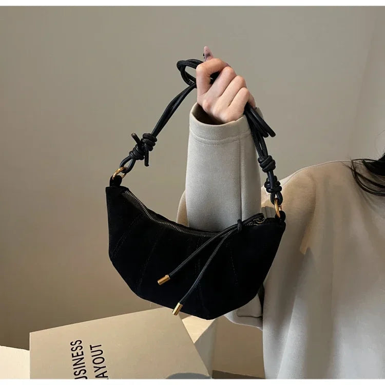 sac en suédine noir