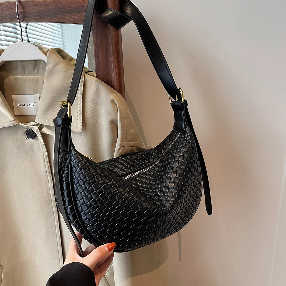 sac bandoulière tendance noir en similicuir