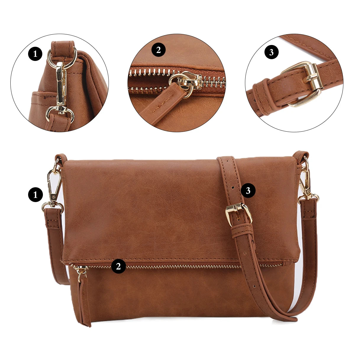pochette femme en similicuir
