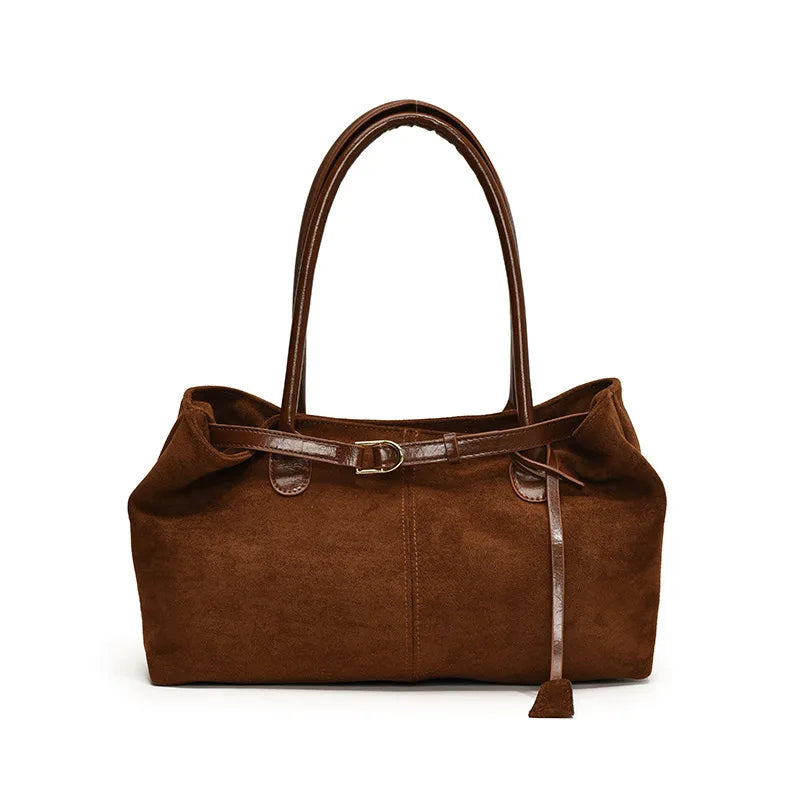 sac a main en suedine camel