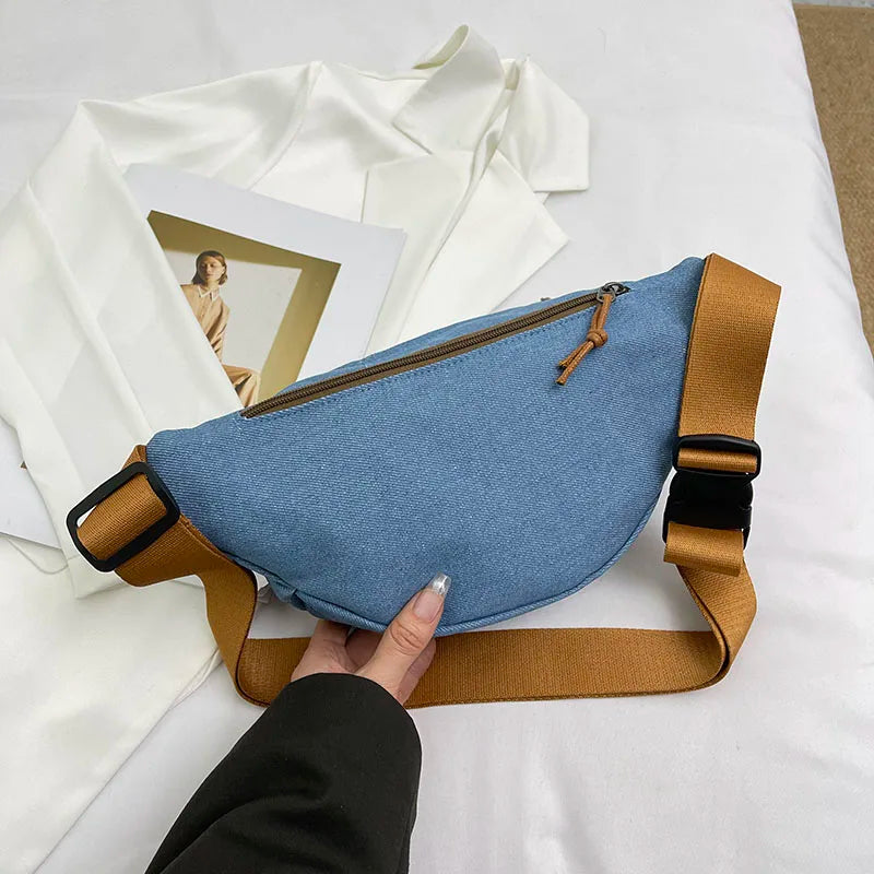 dos du sac banane jean