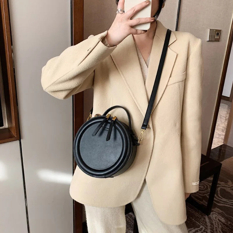 sac bandoulière rond femme