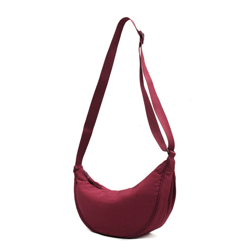 sac banane bandouliere femme bordeau