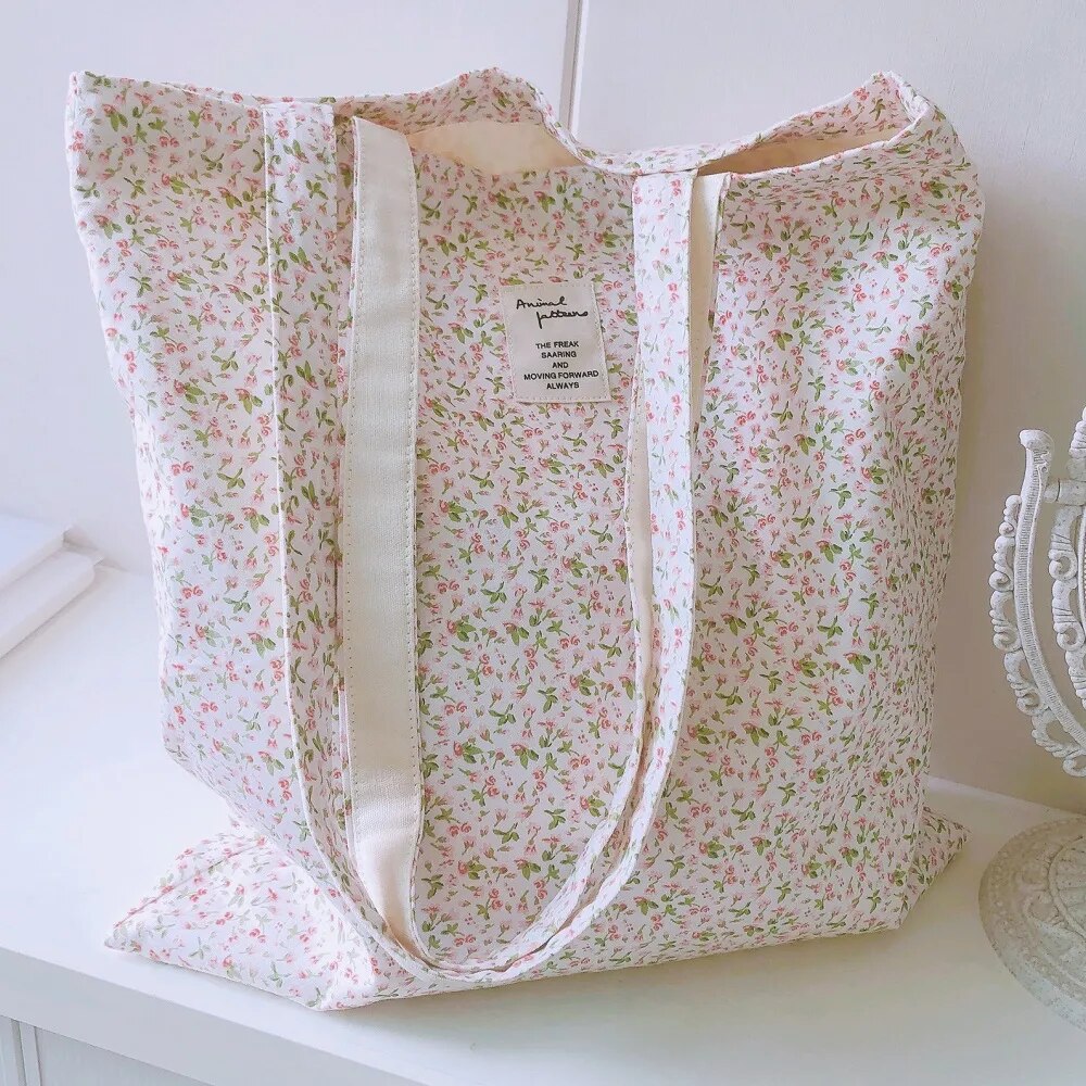 tote bag fleurs