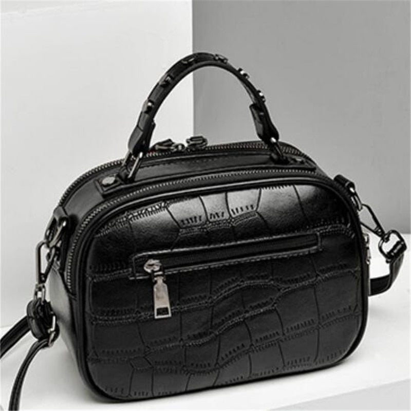 sac croco noir bandouliere pochette