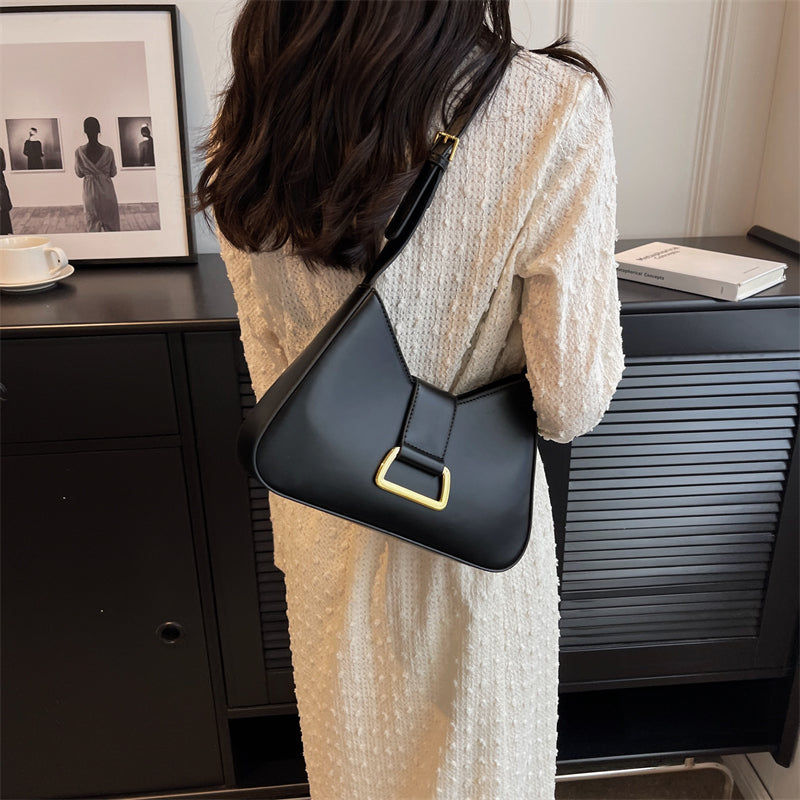 sac a main cuir lisse noir porte epaule