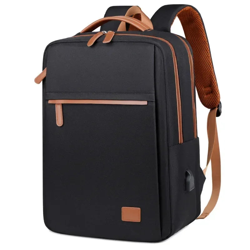 sac a dos ordinateur femme noir et marron