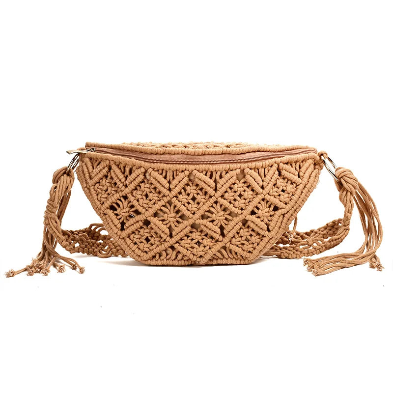 sac banane femme ete camel