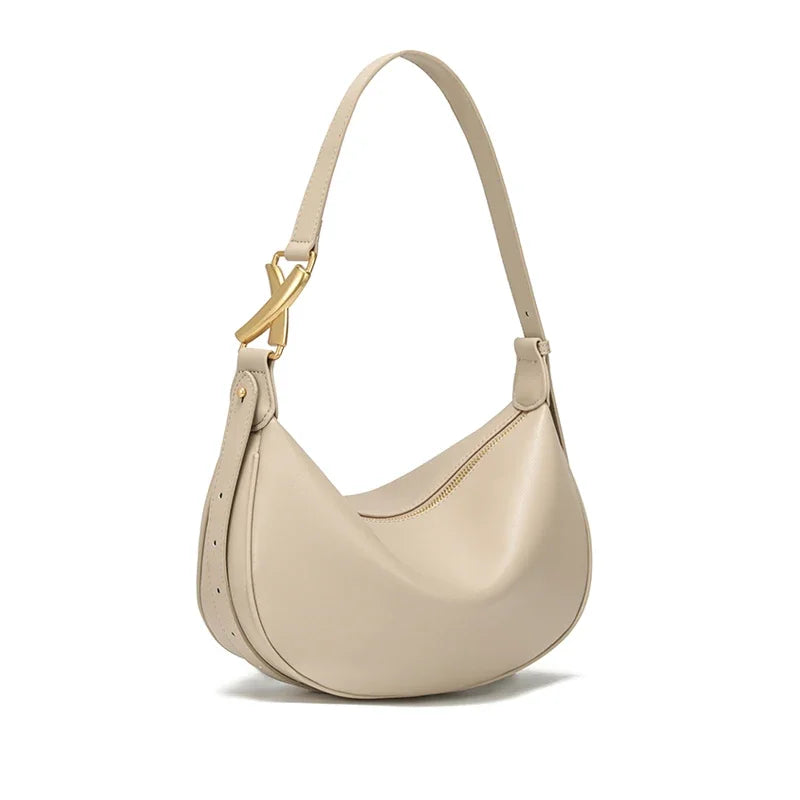 sac bandouliere cuir ecru