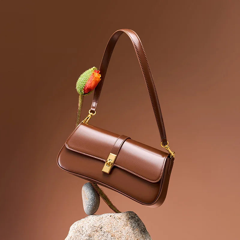 sac cuir bandouliere marron glamour