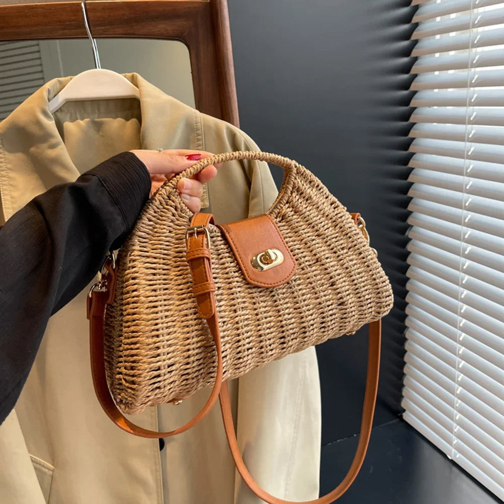 sac bandoulière en paille