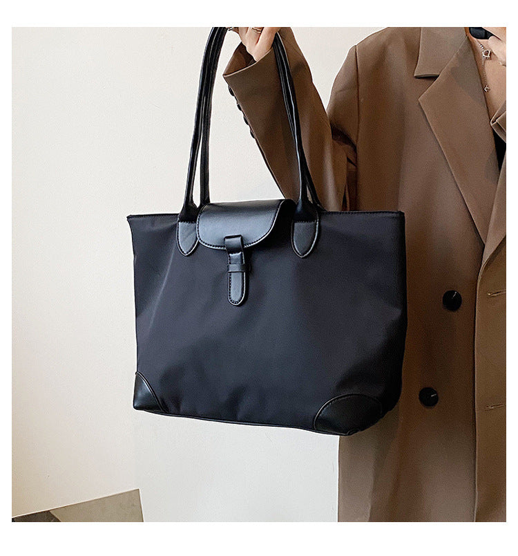 grand sac a main en oxford noir