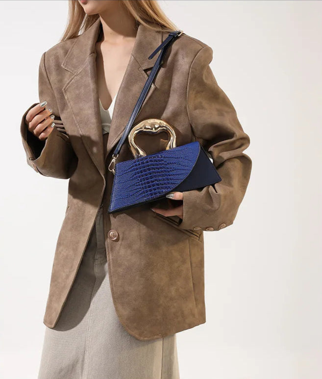 petit sac à main à motifs croco