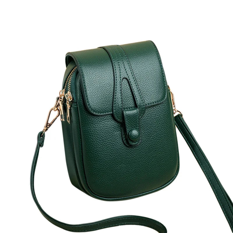 mini sac bandouliere pour telephone portable vert