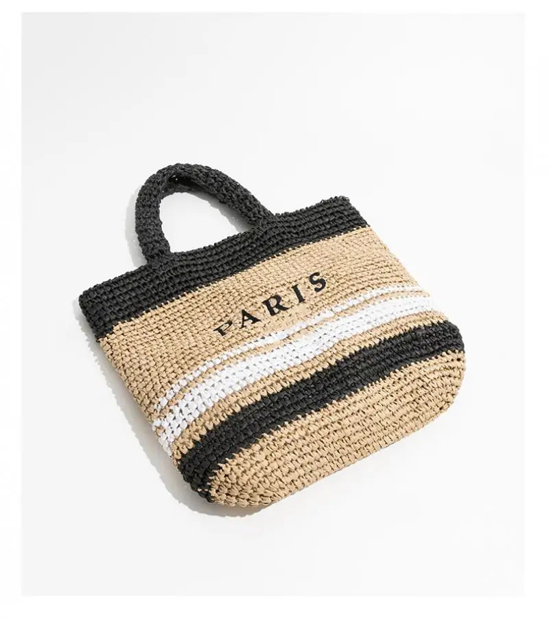 sac de plage luxe noir et blanc