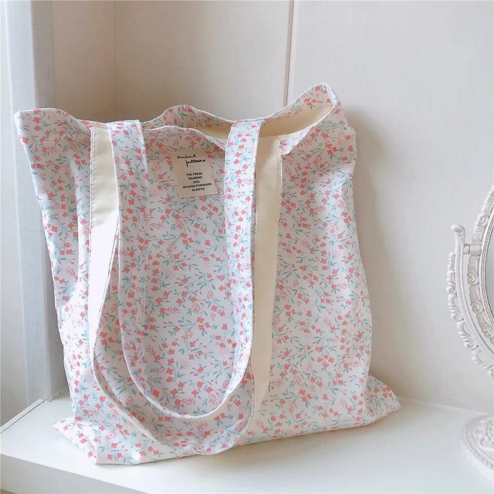 tote bag fleurs printanier