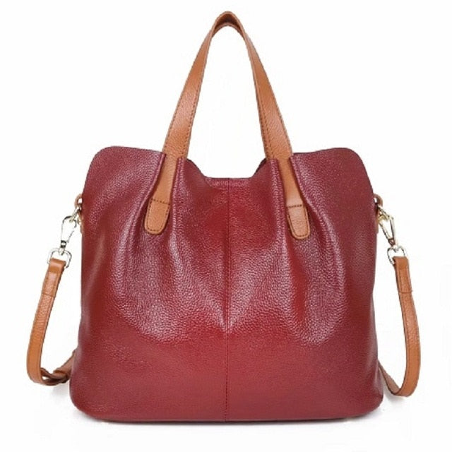 sac a main cuir original bordeaux