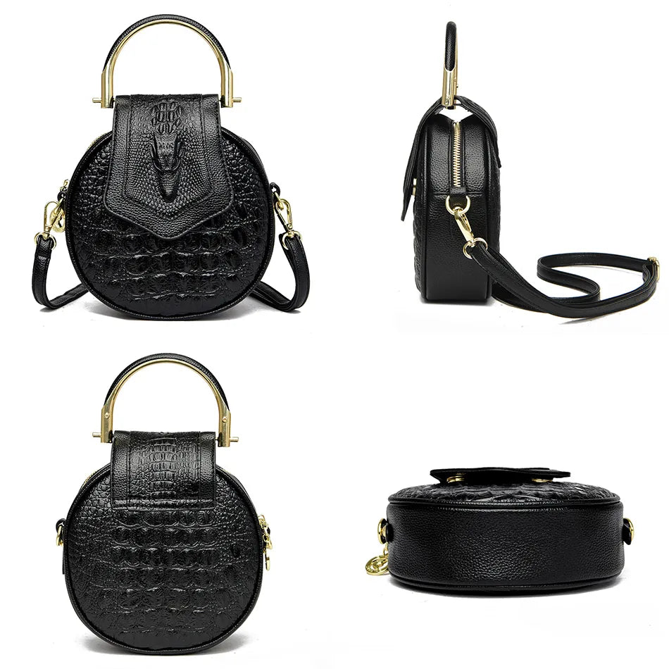 details du sac bandouliere rond