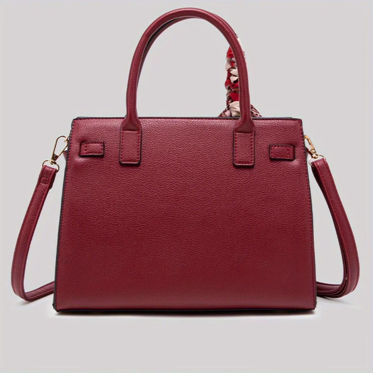 dos du sac a main rouge