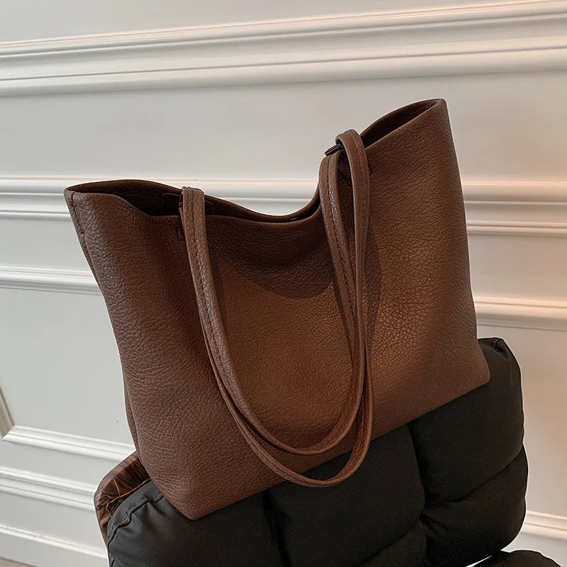 sac de cours lycée fille marron foncé
