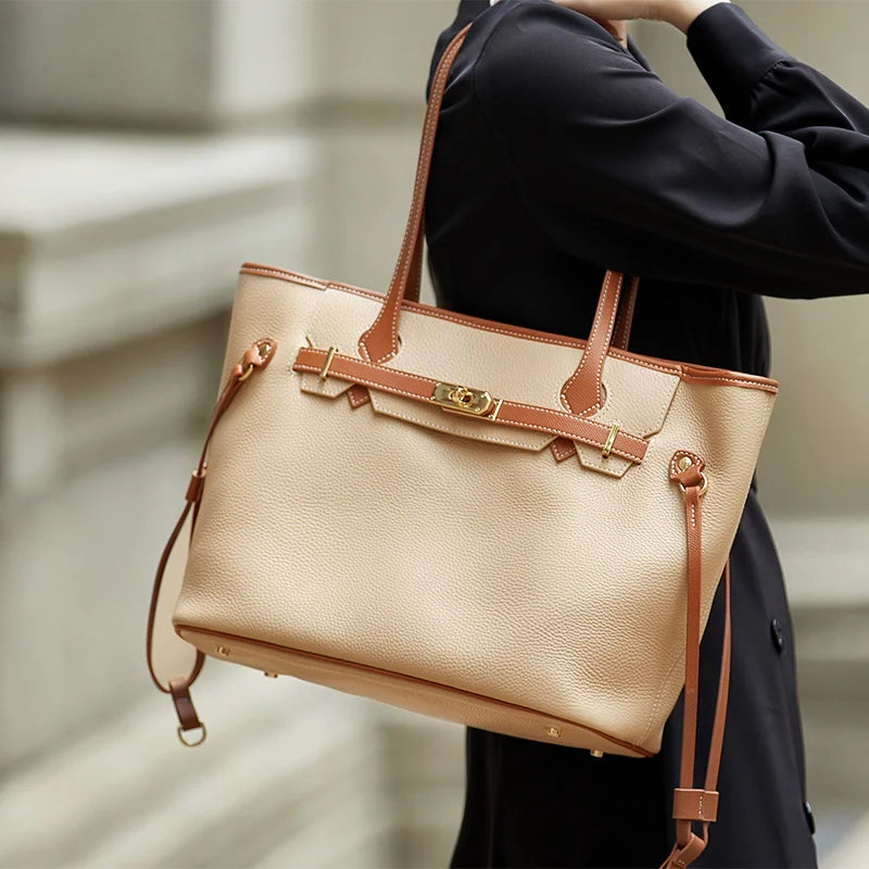 sac cabas de luxe pour femme en cuir