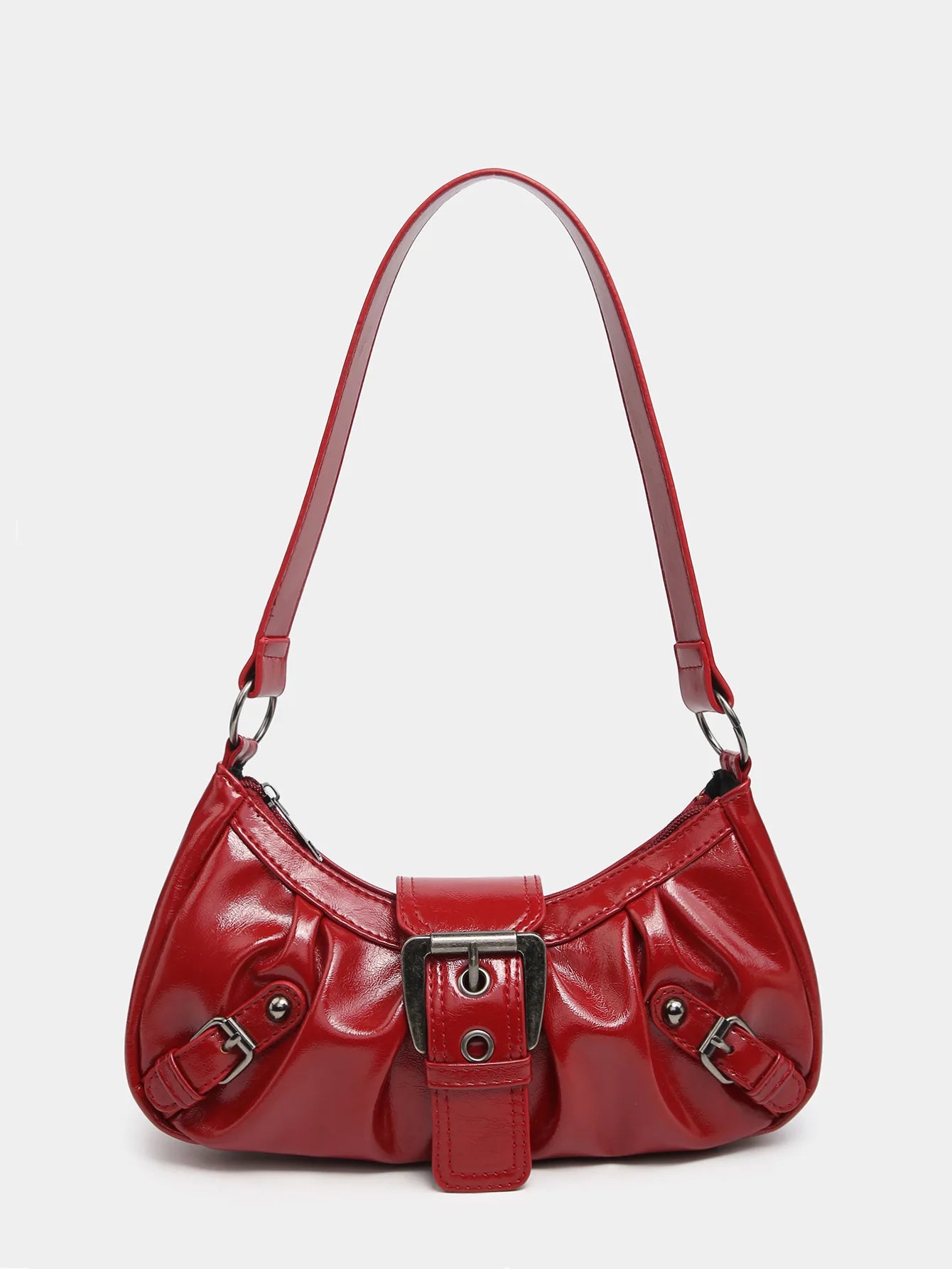 petit sac a main rouge en similicuir