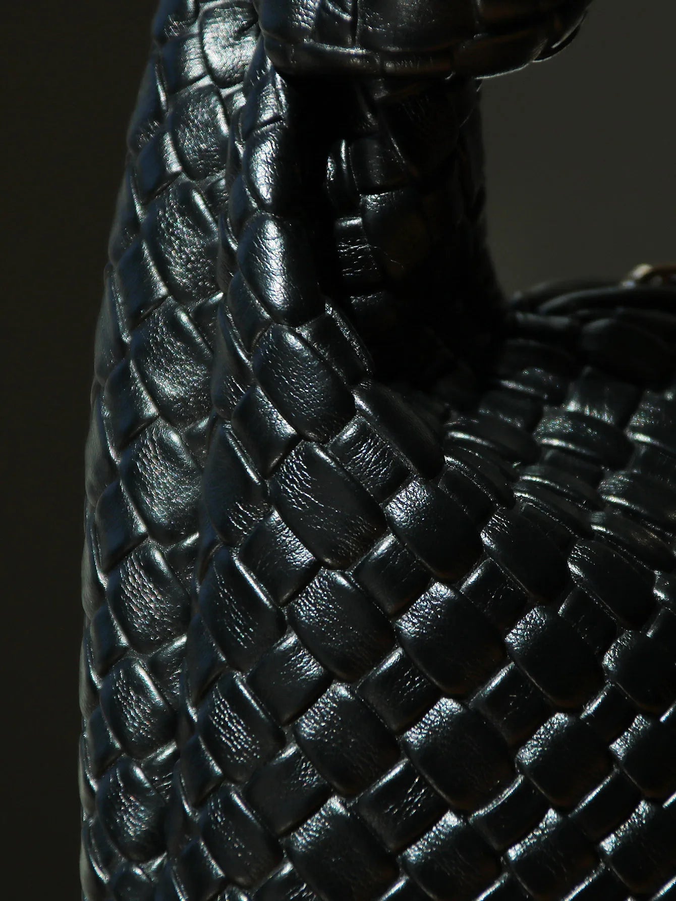 sac porté épaule noir tressé