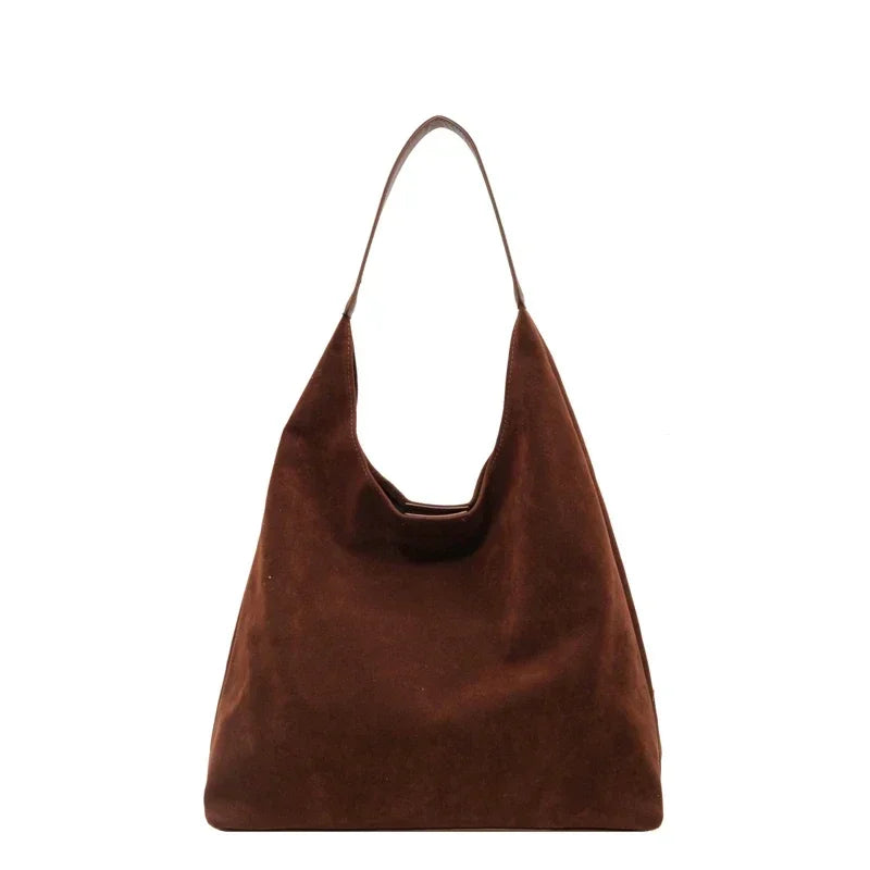 sac a main en daim marron