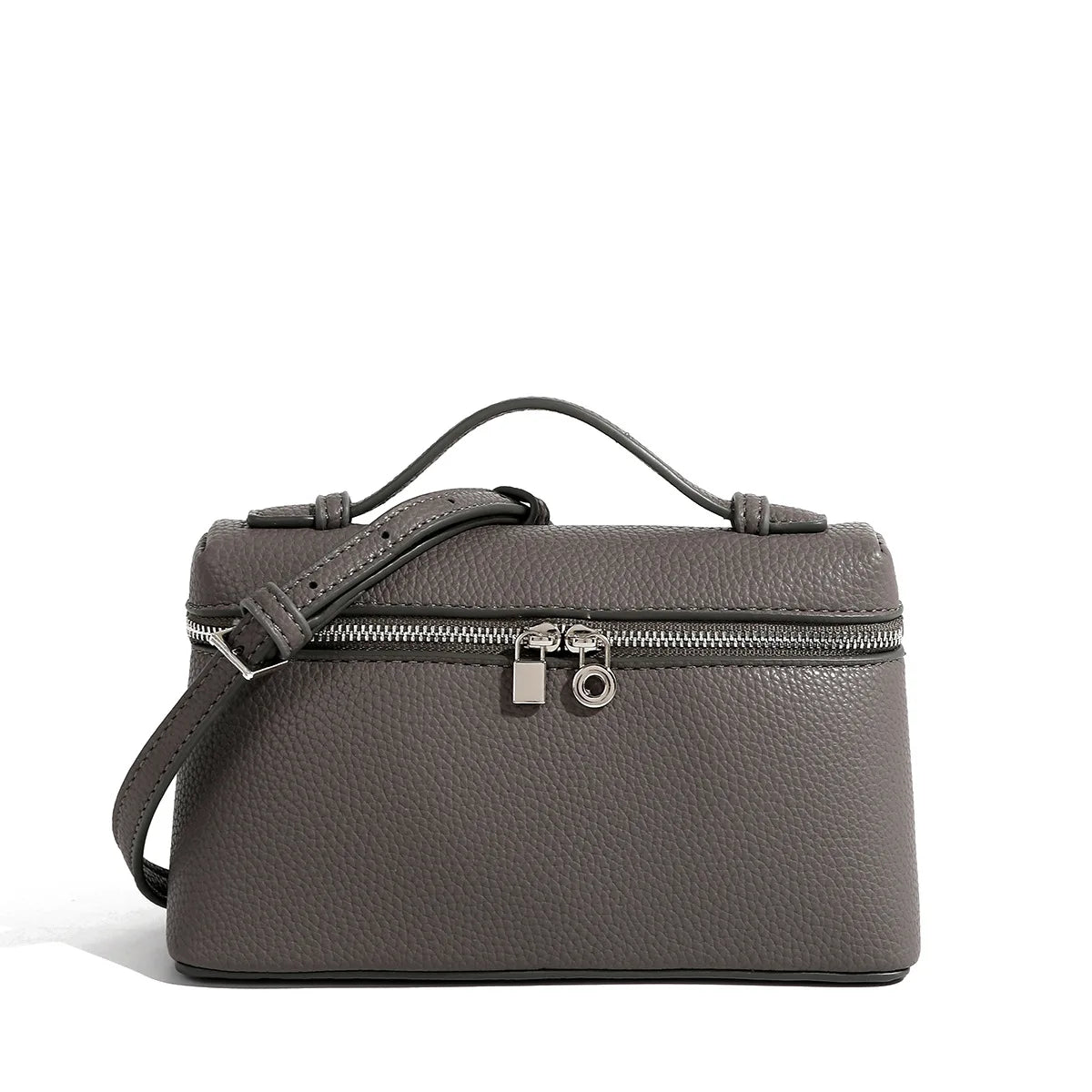 pochette bandouliere femme gris foncé