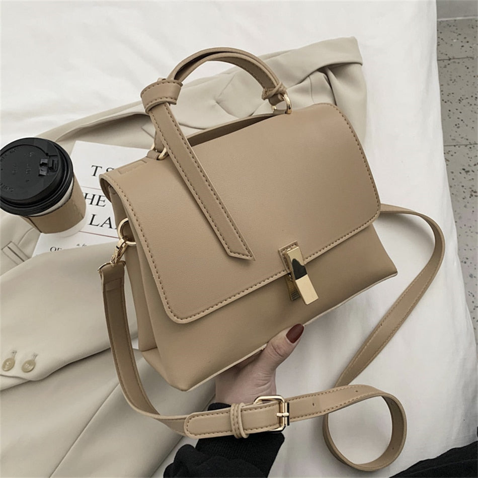 sac a main trapeze beige