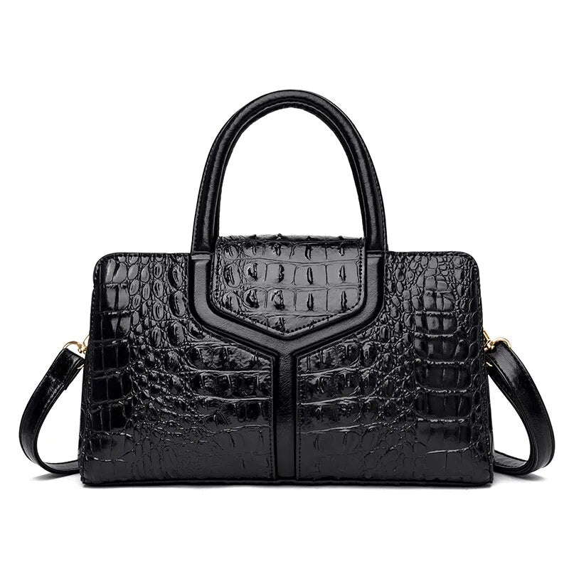 sac bandouliere femme effet croco