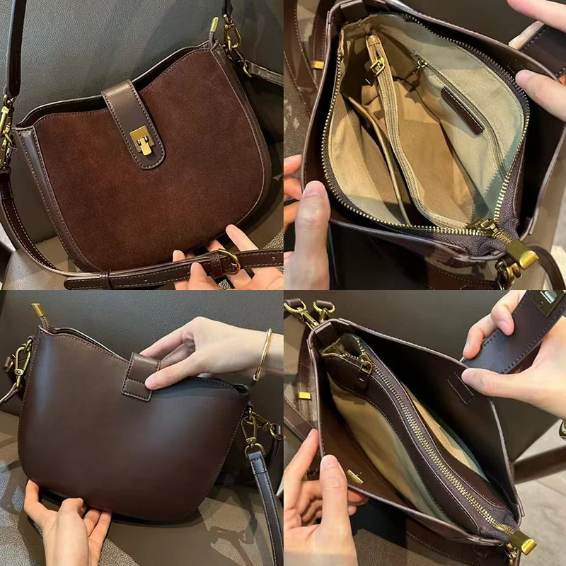 intérieur du sac en cuir
