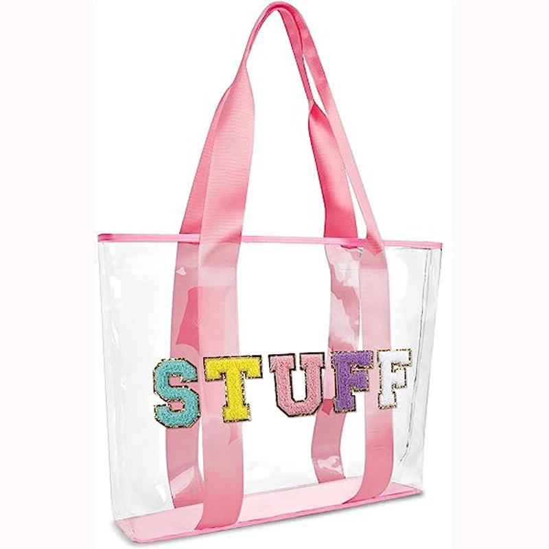 sac de plage en plastique transparent