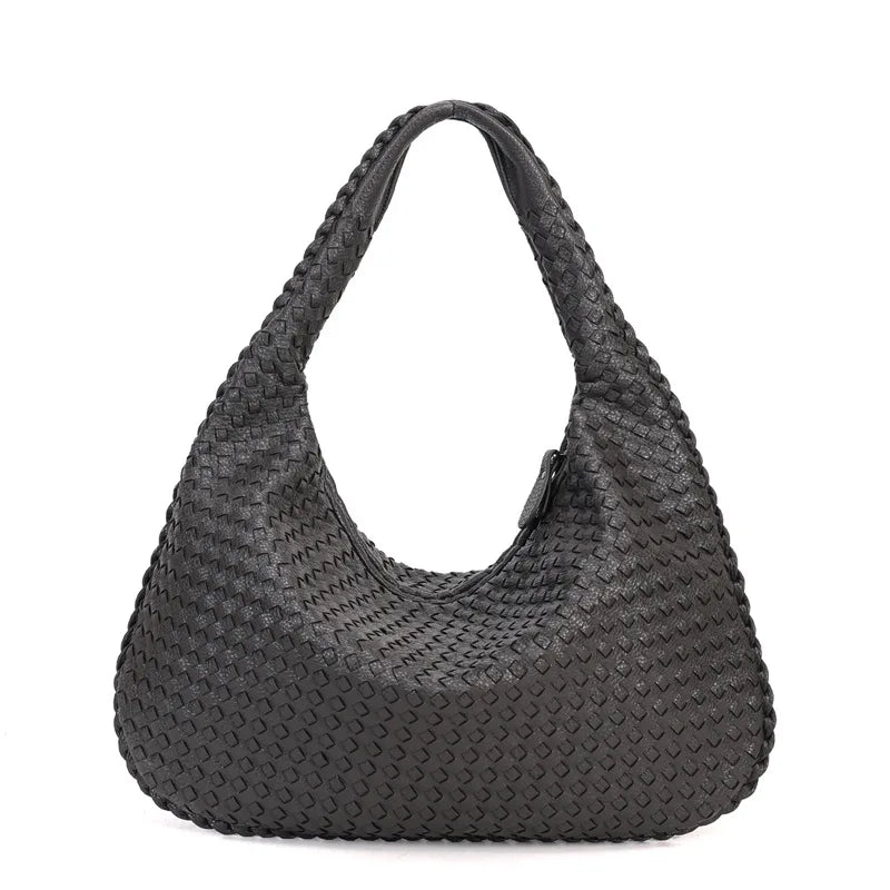 sac tressé gris foncé