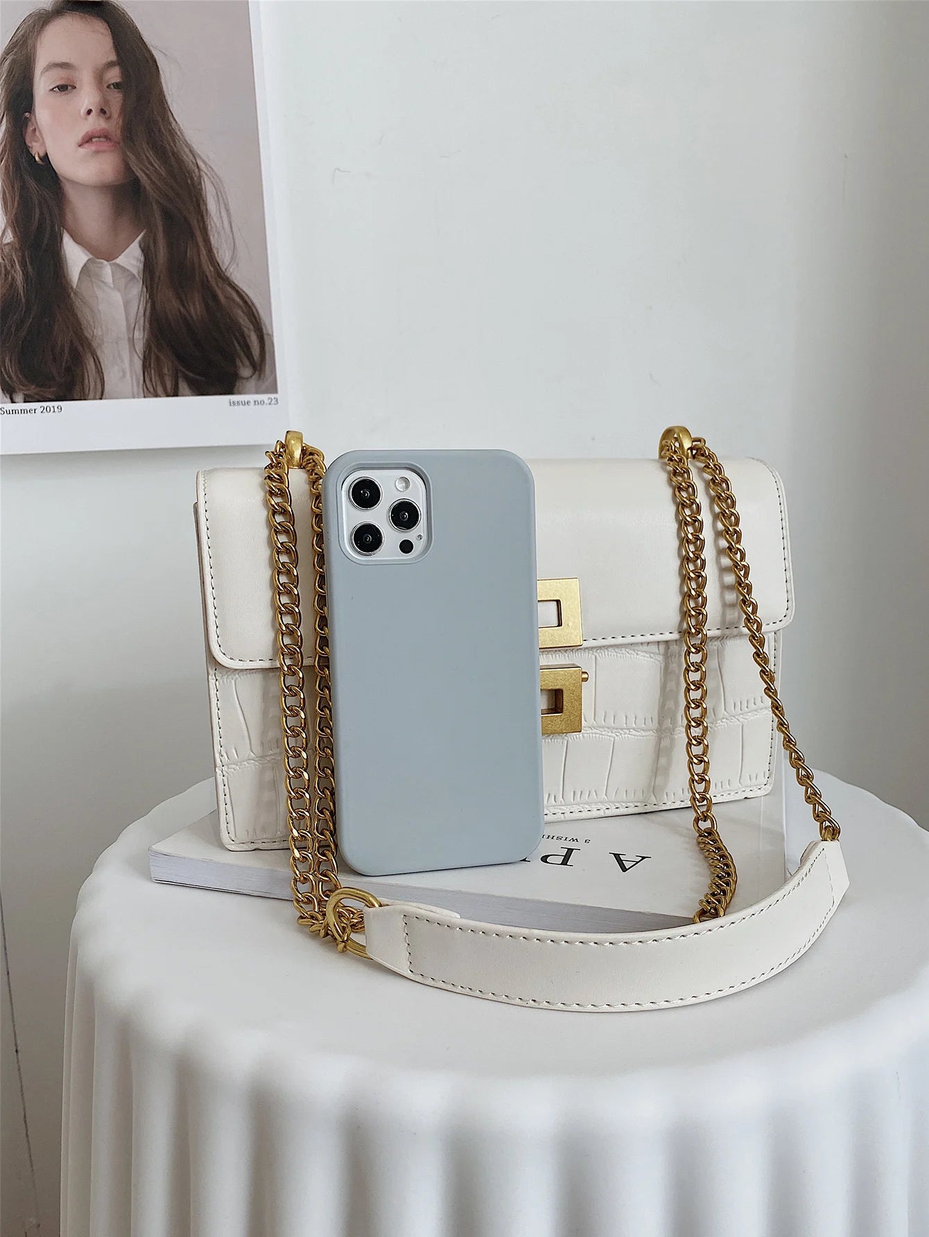 sac bandoulière blanc