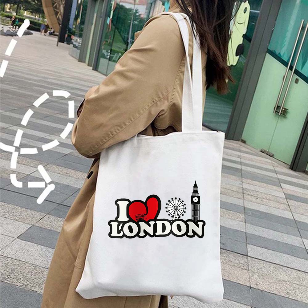 tote bag londres i love london
