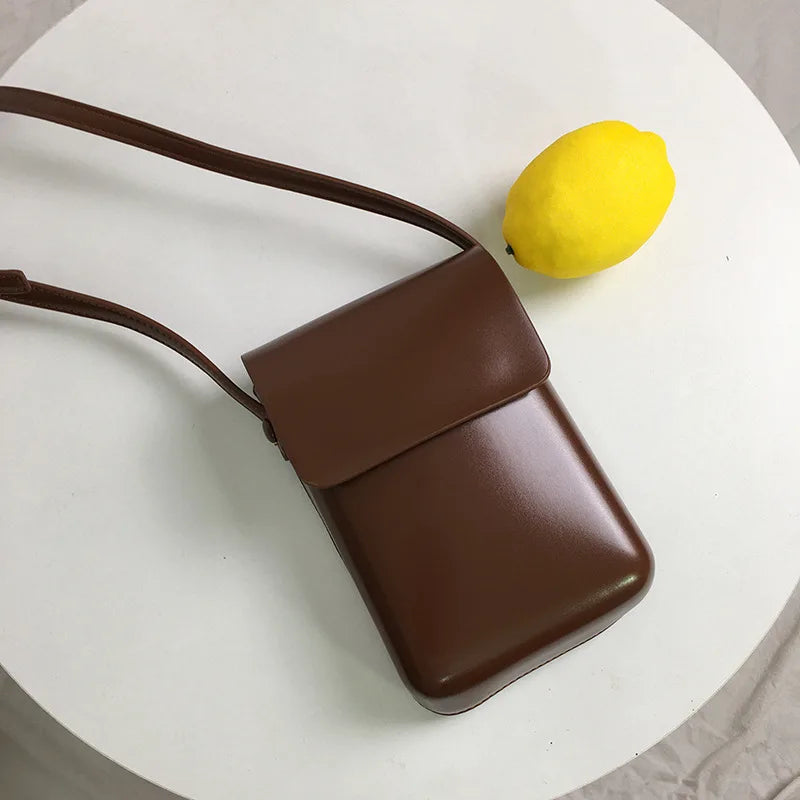 sac bandouliere telephone marron