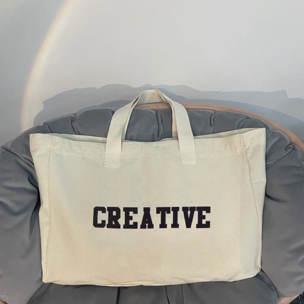 sac de plage en canvas grand format