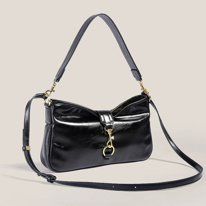 sac a main cuir souple noir