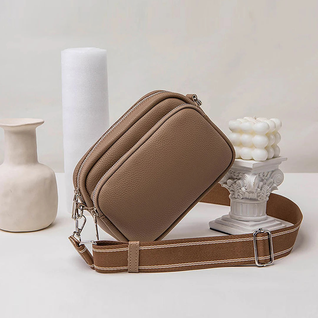 sac banane rectangulaire marron