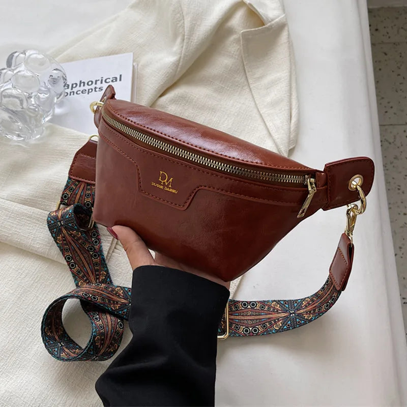 petit sac banane femme marron