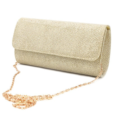 sac bandouliere paillettes dore