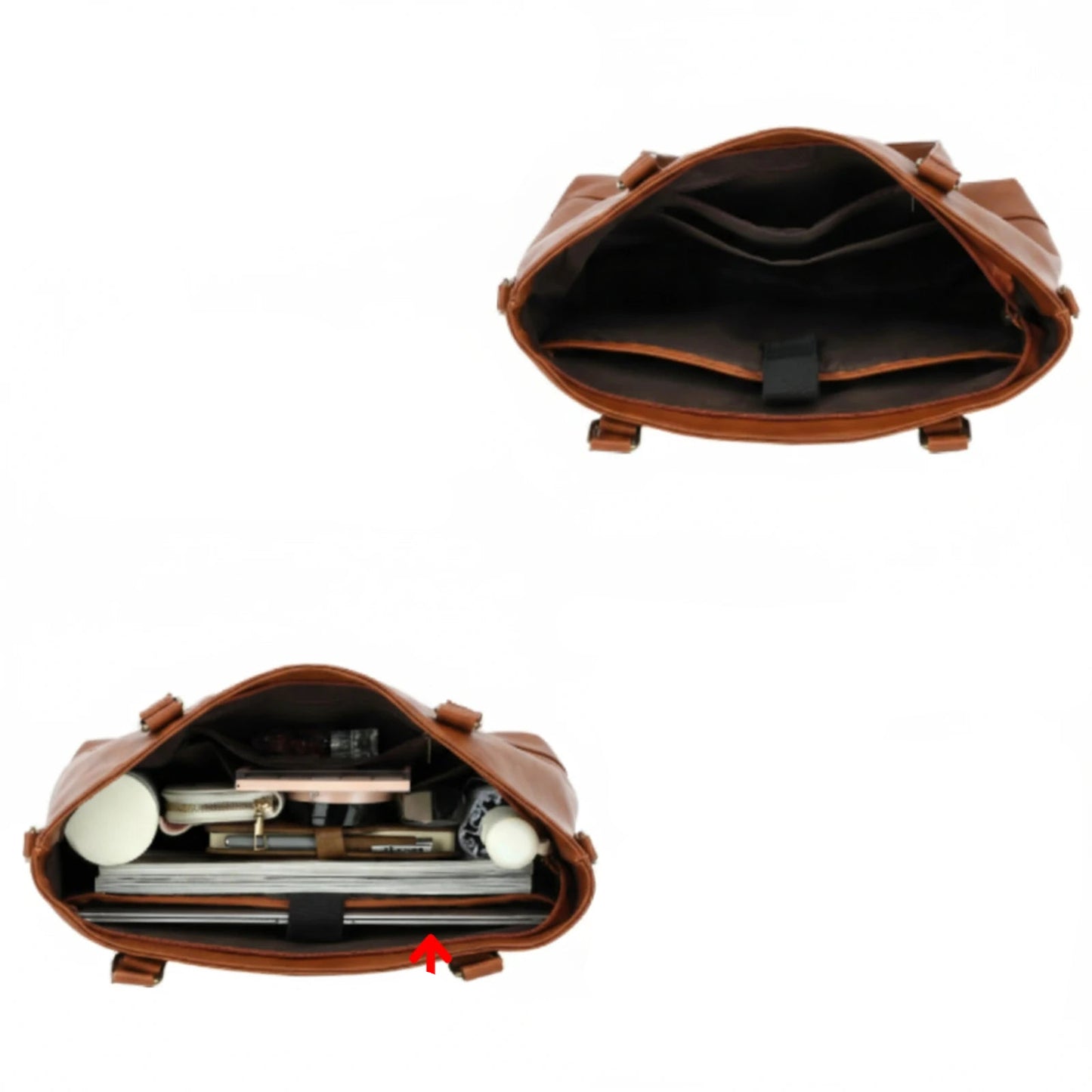 interieur du sac cabas etudiante