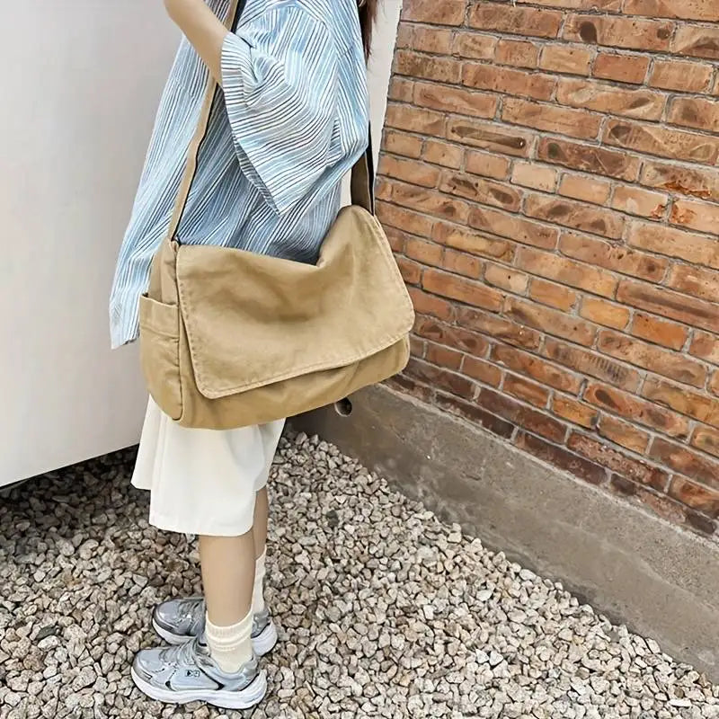 sac bandouliere tissu beige porte