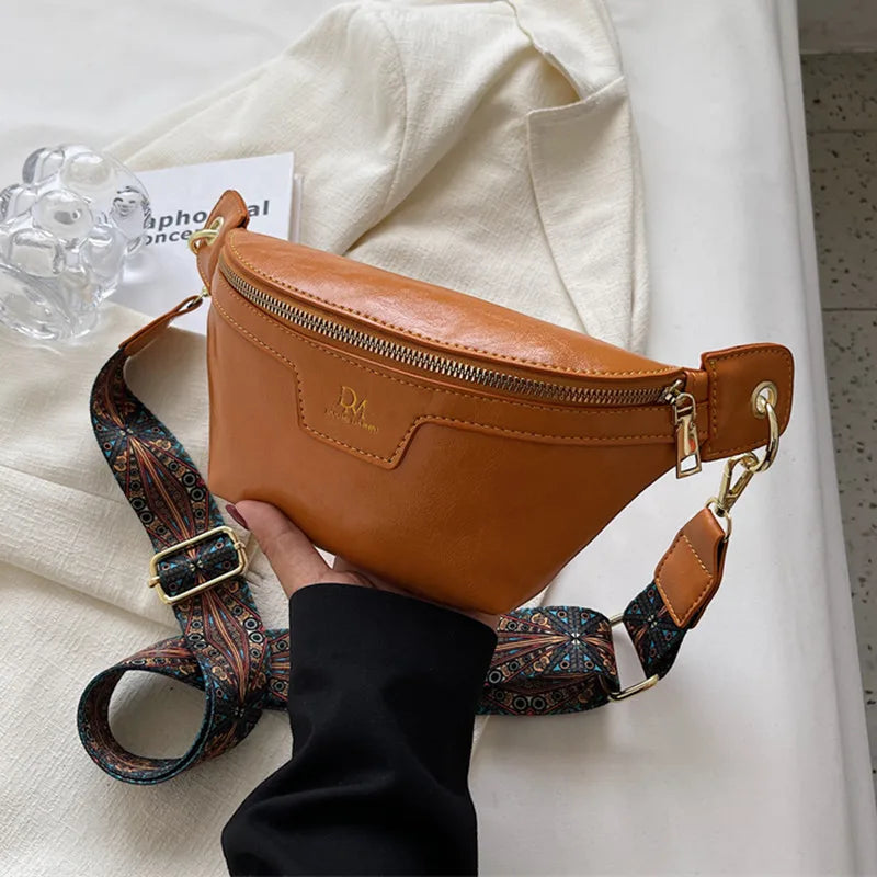 petit sac banane femme couleur camel