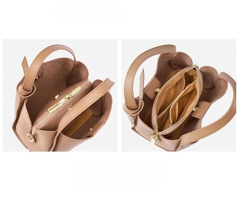 interieur du sac a main luxe marron