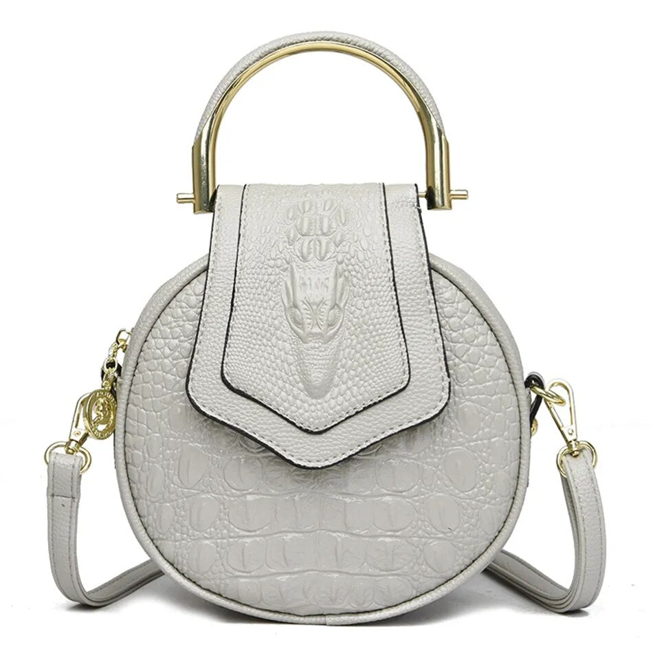 sac bandouliere rond gris
